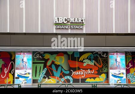 Negozio di ’ ABC-Mart" a Harajuku. Shibuya, Tokyo, Giappone. Foto Stock