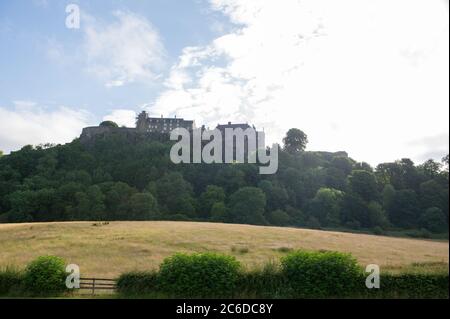 Stirling, Scozia, Regno Unito. 9 luglio 2020. Nella foto: Castello di Stirling. Come il blocco facilita, l'industria turistica di Scotlands sta cercando di aprire il back up per il commercio. Credit: Colin Fisher/Alamy Live News Foto Stock