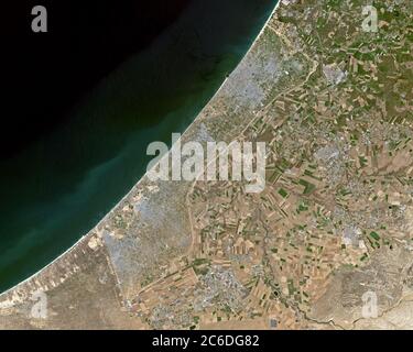Gaza dallo spazio Foto Stock