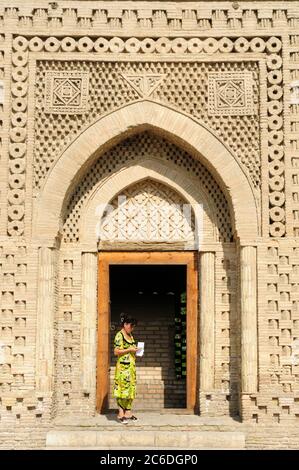 Ismail Samani Tomba si trova nella città di Bukhara in Uzbekistan. La tomba fu costruita nel 958 durante Samanogullari. Foto Stock
