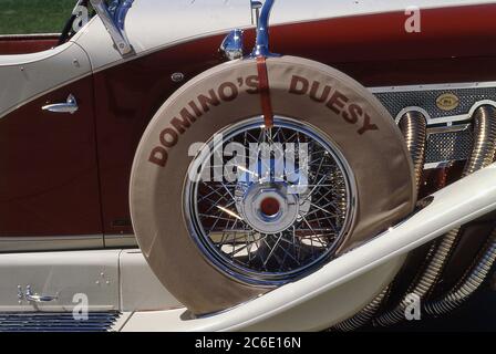 1934 Duexenberg ( Domino;s Duesy) fuori dal Domino's Classic Car Museum ad Ann Arbor Michigan 1988 Foto Stock