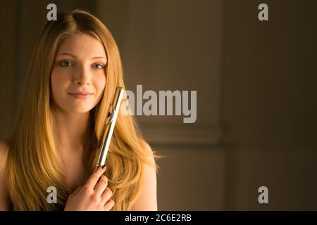 Ritratto di flautista Foto Stock