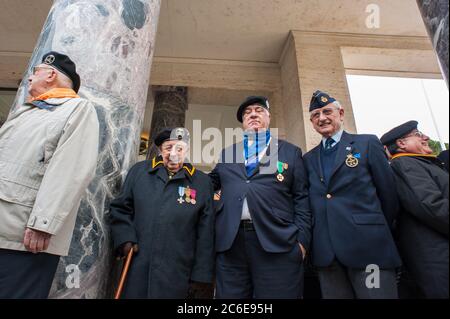 Nettuno, Roma Italia: Cimitero siciliano-romano americano, 73° anniversario dello sbarco di Anzio nel 1944. © Andrea Sabbadini Foto Stock