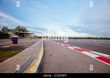 Circuito Gran Premio di Singapore come strade pubbliche Foto Stock