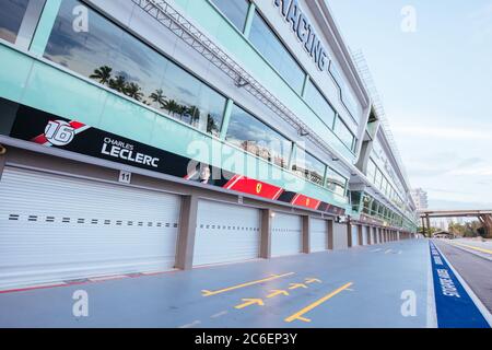 Circuito Gran Premio di Singapore come strade pubbliche Foto Stock