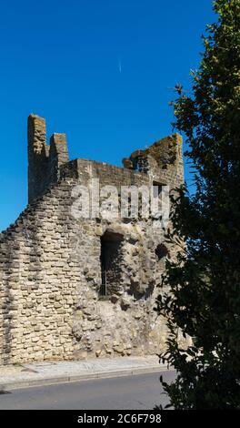 LUSSEMBURGO, Lussemburgo - 18 APRILE 2019: Dente Creuse - Hollow Tooth è una parte rimanente della fortezza ex Montée de Clausen Foto Stock