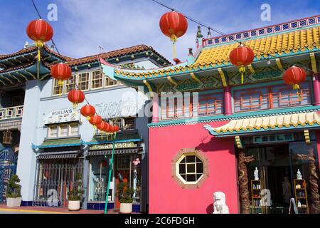 Negozio in Central Plaza, Chinatown, Los Angeles, California, Stati Uniti, Nord America Foto Stock