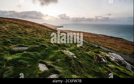 Paesaggio dell'isola di Valentia, Irlanda, Europa Foto Stock
