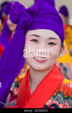 Kimono tradizionali, Nisei settimana festa giapponese, Little Tokyo, Los Angeles, California, Stati Uniti d'America Foto Stock