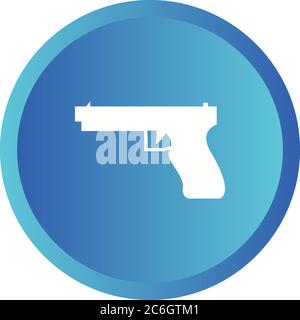 Icona del glifo vettoriale dell'arma unica Illustrazione Vettoriale