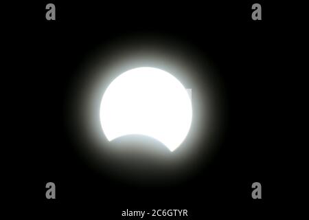 Un'eclissi solare anulare è catturata a Pechino, Cina, 21 giugno 2020. *** Local Caption *** fachaoshi Foto Stock