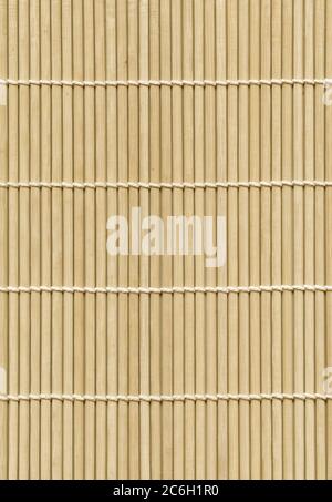 Asian chiaro bambù mat texture sfondo Foto Stock