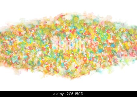 colorato onda acquerello astratto su mano grunge naturale vernice texture sfondo Foto Stock