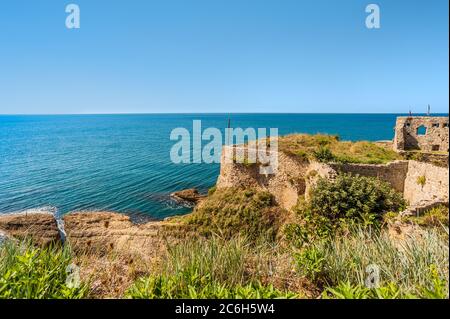 Costa del Montenegro nella città di Ultsyn Foto Stock