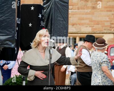 Miss Marina Mae Rufford Abbey 1940's fine settimana Rufford Nottinghamshire Inghilterra Foto Stock