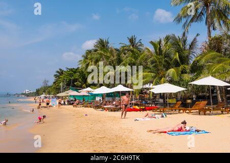 Long Beach, Duong Dong, Phu Quoc isola, Vietnam, Asia Foto Stock