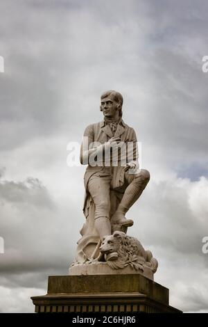 Statua di Robert Burns Dumfries Dumfries e Galloway Scozia Foto Stock