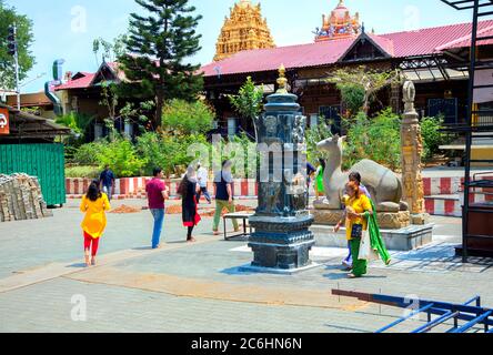 luoghi turistici in mysore, mysuru, karnataka, india del sud, zoo di mysore, tempe di mysuru, turismo di mysore e strada venditori, museo della sabbia, museo della scultura mysore Foto Stock