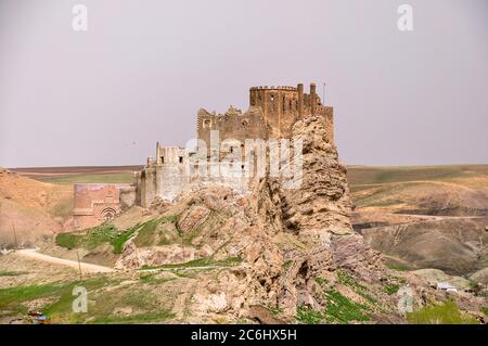 Van, Turchia - 19 maggio 2011: Una vista dallo storico Castello di Hosap. Foto Stock