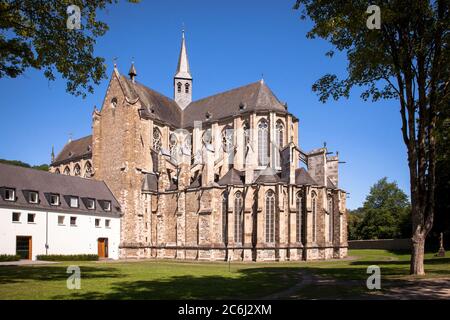 La cattedrale di Altenberg a Odenthal, la chiesa dell'ex abbazia cistercense Altenberg, la regione del Bergisches Land, Nord Reno-Westfalia, Germania. De Foto Stock