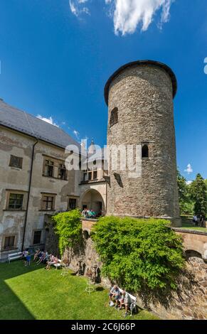 Castello di Šternberk, Moravia, Olomouc Regione, Repubblica Ceca Foto Stock