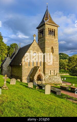 St Margaret's Church, Welsh Bickler, Herefordshire, Inghilterra. Foto Stock