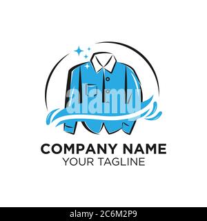 Lavaggio Logo lavanderia modello vettore di disegno, emblema, Design Concept, simbolo creativo, icon.EPS 10 Illustrazione Vettoriale