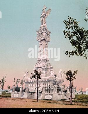 Monumento a los Bomberos Havana ca. 1900 Foto Stock