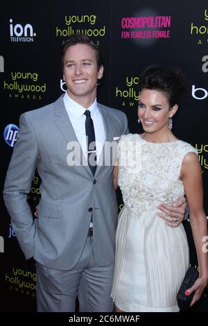 LOS ANGELES, CA - MAGGIO 20: Armie Hammer Elizabeth Chambers al 13° Premio annuale Young Hollywood al Club Nokia il 20 maggio 2011 a Los Angeles, California. Persone: Amie Hammer Elizabeth Chambers credito: Storms Media Group/Alamy Live News Foto Stock