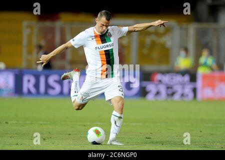 Lakicevic Ivan calciatore di Venezia, durante la partita del campionato italiano di calcio serie B tra Benevento e Venezia risultato finale 1-1, gioco di gioco Foto Stock