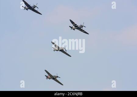 Battle of Britain Memorial Flight, Biggin Hill, 2010 Foto Stock