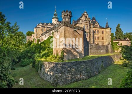 Castello di Frydlant in Liberecky kraj (Regione Liberec), Boemia, Repubblica Ceca Foto Stock