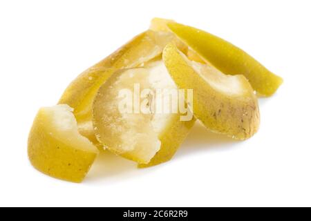 pomelo essiccato isolato su fondo bianco Foto Stock