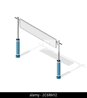 Semafori isometrici della città semaforo Illustrazione Vettoriale