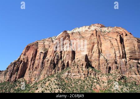 Strada panoramica, Zion National Park, Utah Foto Stock
