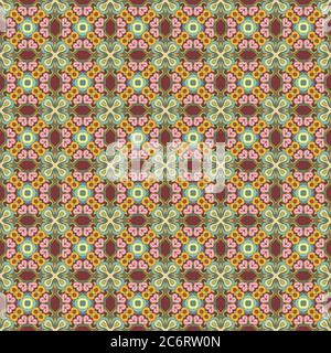 Vettore astratto etnico mano tracciato sfondo Illustrazione Vettoriale