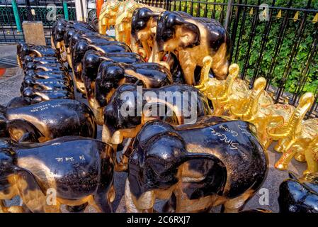 BANGKOK, THAILANDIA - 22 GENNAIO: Festival religioso tailandese a Siam, Bangkok, Thailandia il 22 gennaio 2020 Foto Stock