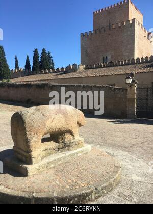 Castello di Enrique II de Trastamara o Castello di Ciudad Rodrigo Foto Stock