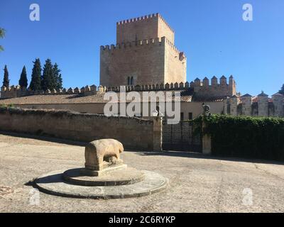 Castello di Enrique II de Trastamara o Castello di Ciudad Rodrigo Foto Stock