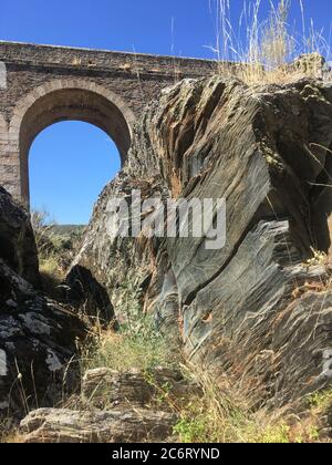 Figure animali nella zona archeologica di Siega Verde Foto Stock