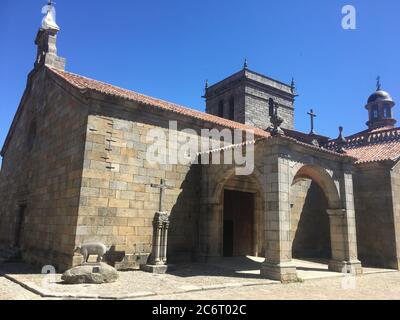 Strade della città di la Alberca a Salamanca Foto Stock