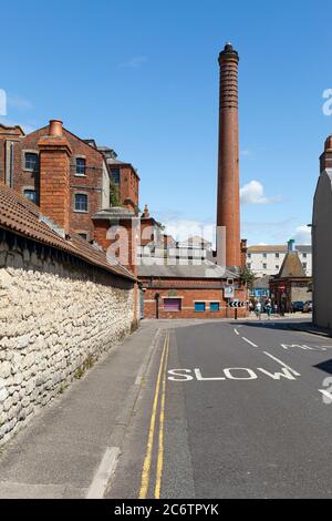 Brewers Quay alta camino in mattoni, Weymouth, Dorset, Inghilterra, Regno Unito Foto Stock