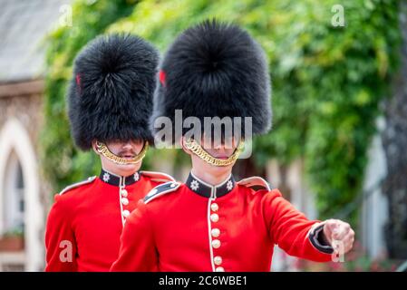 Brighton UK, 10 luglio 2020: Personale militare britannico al funerale di Dame vera Lynn Foto Stock