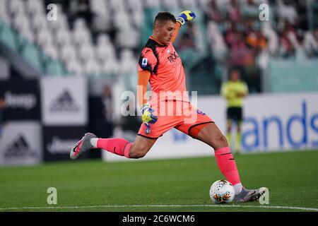 Torino (Italia). 11 Luglio 2020. Calcio italiano Serie A. Juventus FC vs Atalanta Bergamasca Calcio. Pierluigi Gollini di Atalanta Bergamasca Calcio . Foto Stock