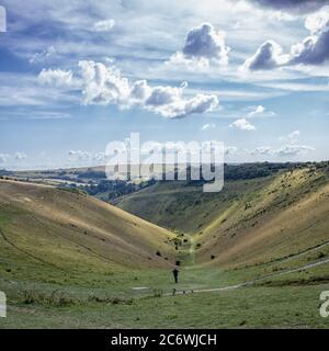 Sulla Devil's Dyke, vicino a Saddam Foto Stock