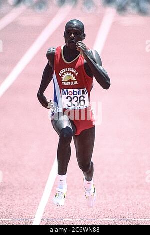 Carol Lewis (USA) si è disputato nel 1992 alle prove olimpiche e di squadra Foto Stock