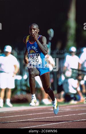 Carol Lewis (USA) si è disputato nel 1992 alle prove olimpiche e di squadra Foto Stock