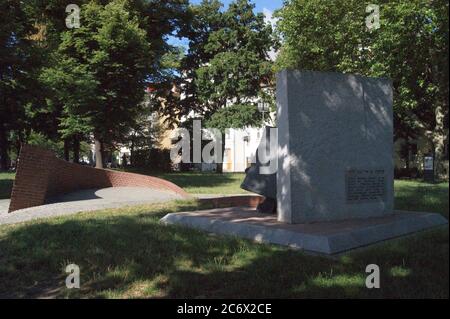 Mahnmal am Lindenufer/Sternbergpromenade a Berlino Foto Stock