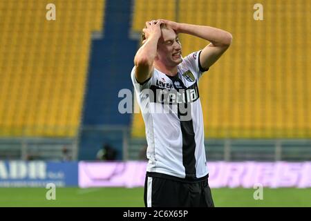 Parma, Italia. parma, 12 luglio 2020, Dejan Kulusevski (Parma) durante Parma vs Bologna - serie italiana A soccer match - Credit: LM/Alessio Tarpini Credit: Alessio Tarpini/LPS/ZUMA Wire/Alamy Live News 2020 Foto Stock