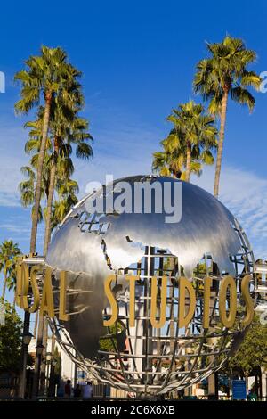 Globe presso gli Universal Studios di Hollywood a Los Angeles, California, Stati Uniti, Nord America Foto Stock